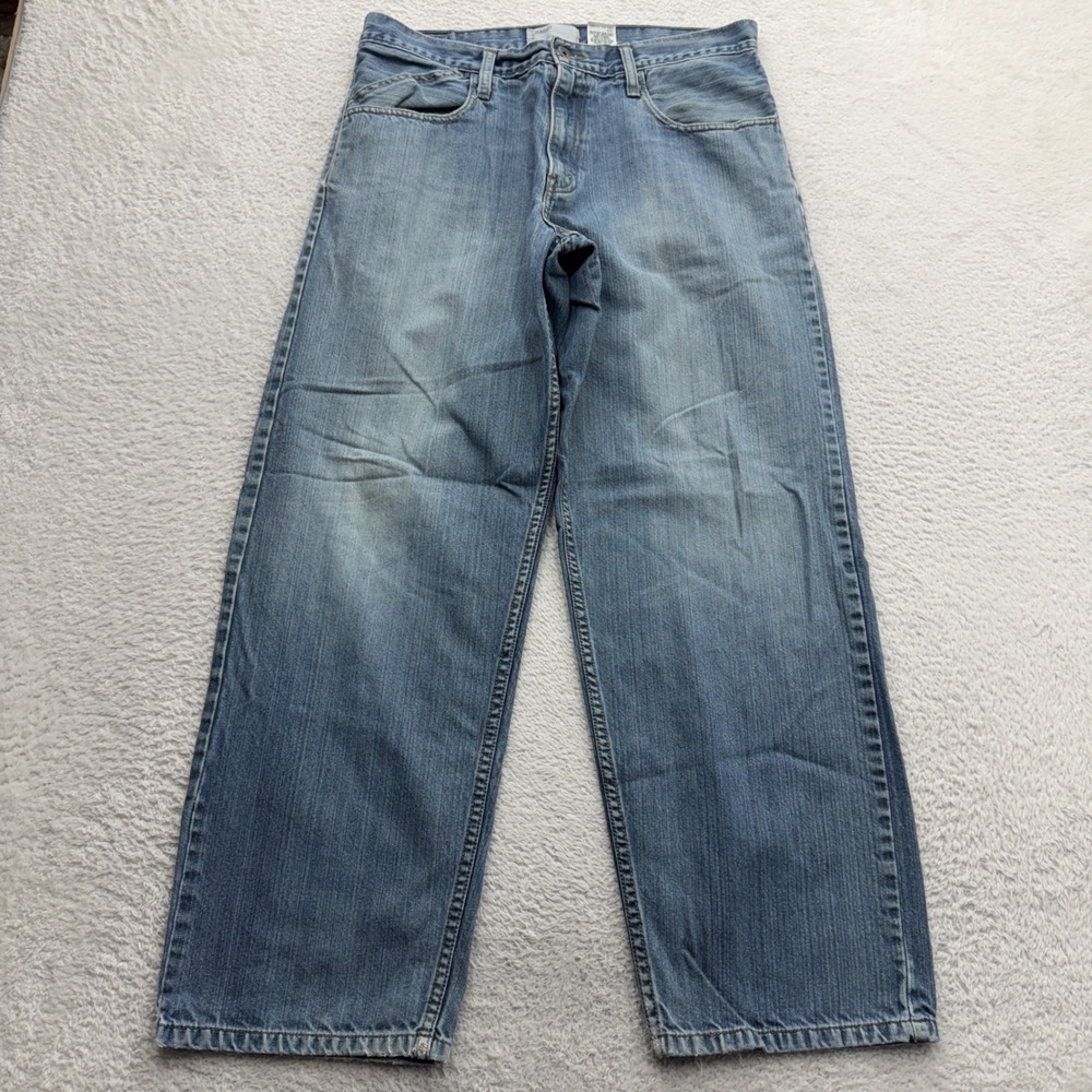 Y2K Levis SilverTab Baggy Jeans Mens 33x30 Blue Medium Wash Wide Leg Denim